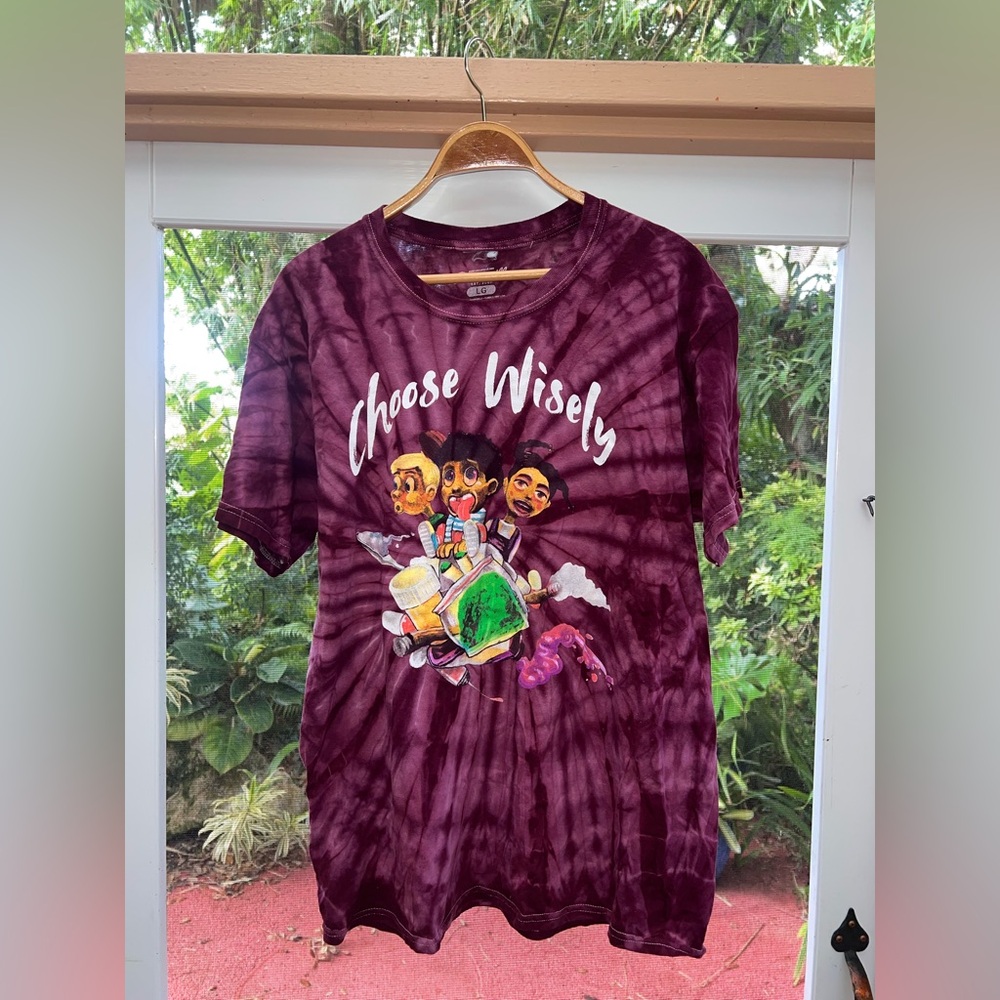 J. Cole KOD Tour Choose Wisely tie dye t shirt